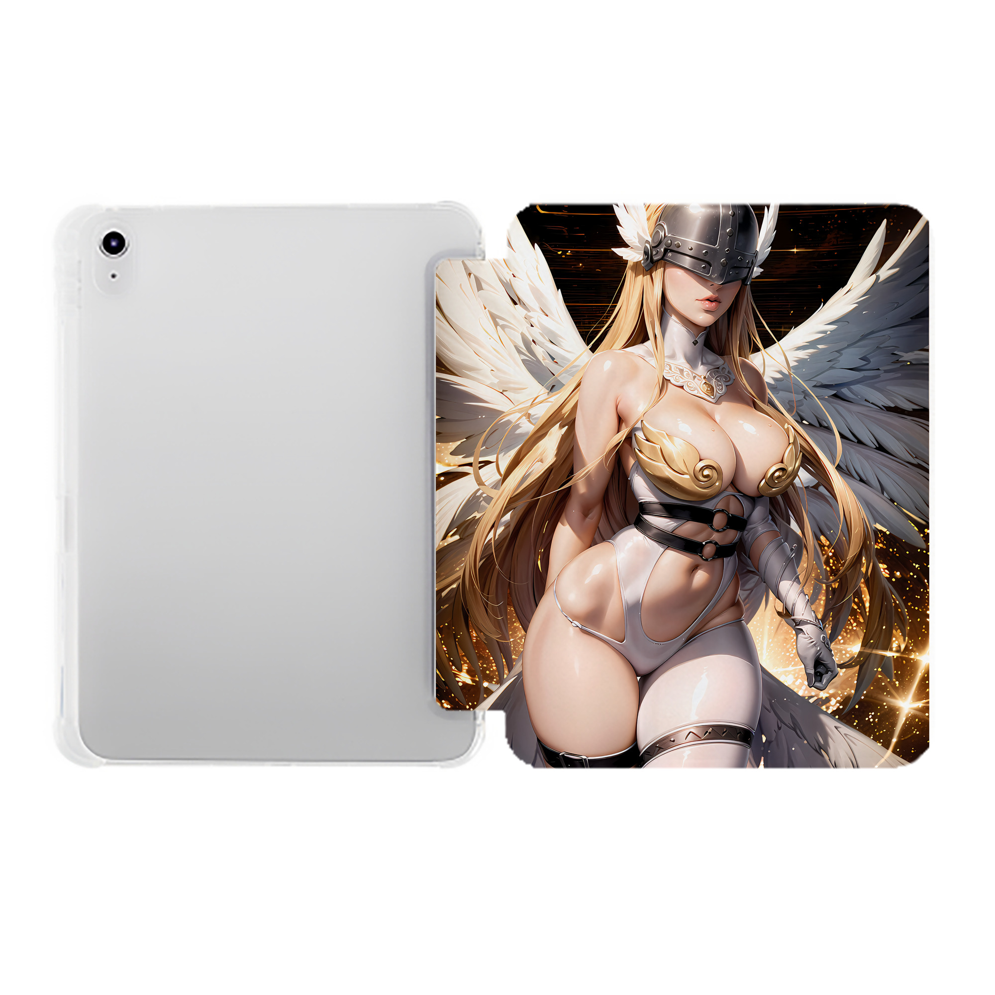 （画像用） Digimon デジタルモンスター/デジモン IPad ケース ペン収納付き 三つ折りスタンド PUレザー×シリコン 対応機種9.5/10.5/10.9インチ